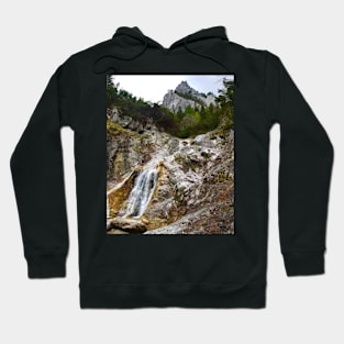 Waterfall  in the Hochschwab Area in Austria Hoodie